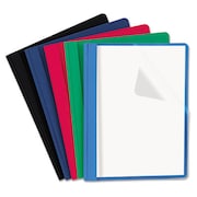 COOLCRAFTS Clear Front Report Cover; Tang Fasteners; Letter Size; Assorted Colors, 25PK CO949860
